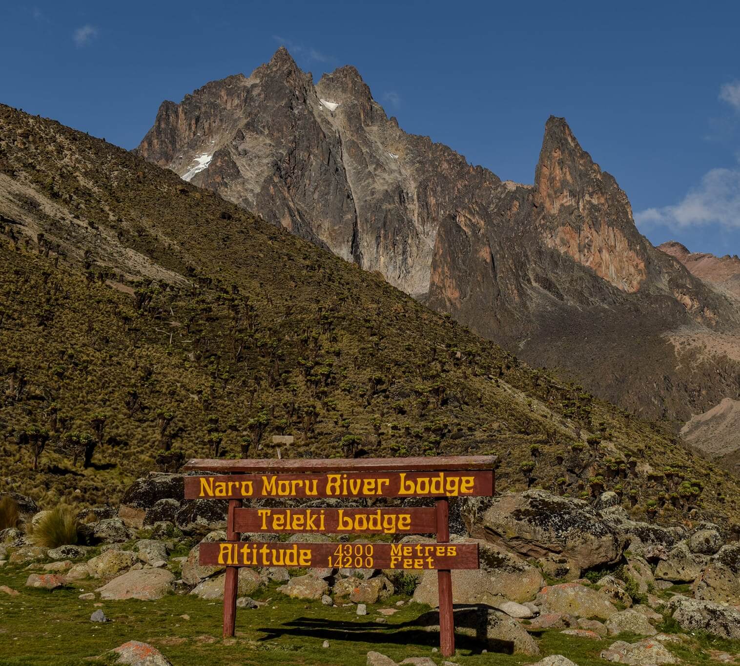 Mount Kenya Mackinders Camp during hiking