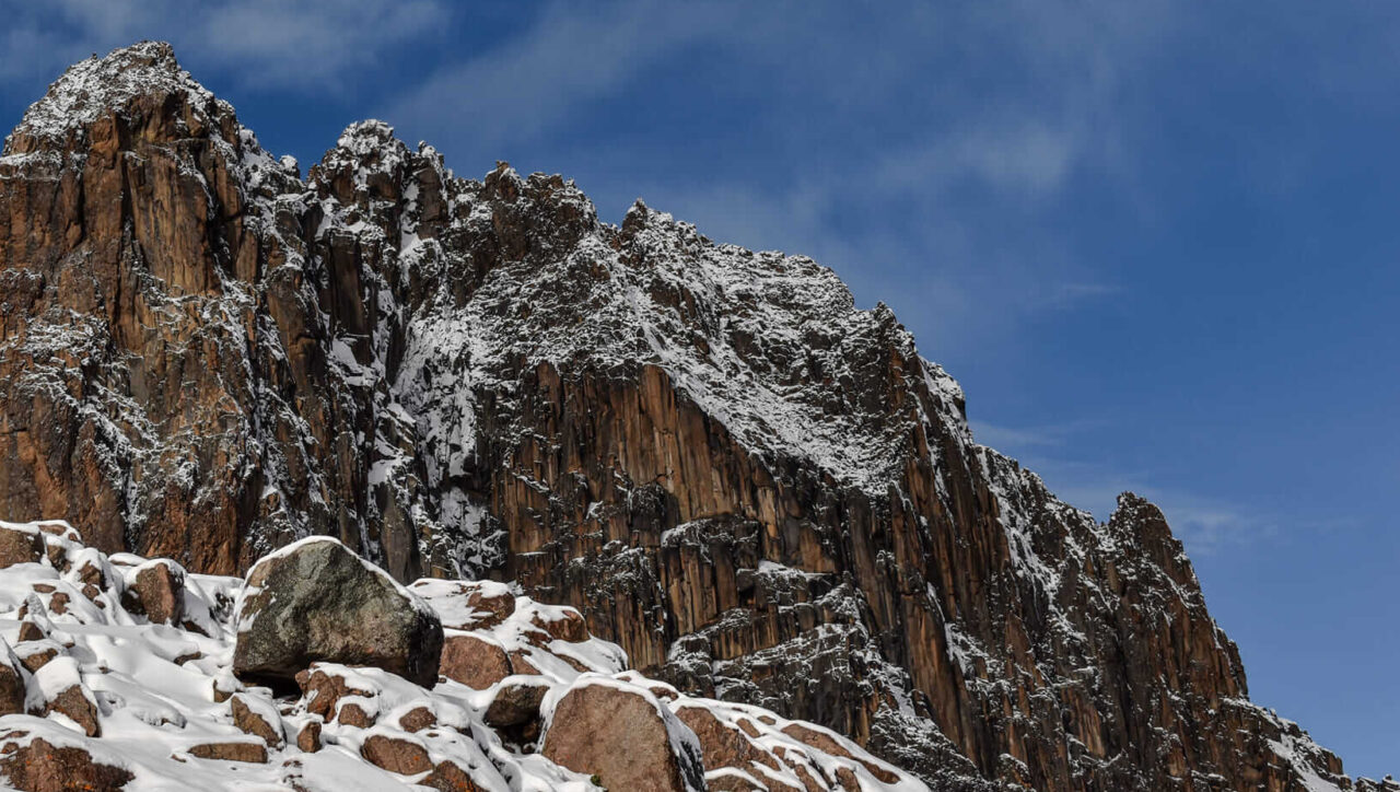 Mountain climbing in Kenya