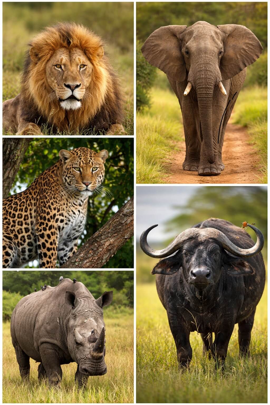 Big 5 Animals