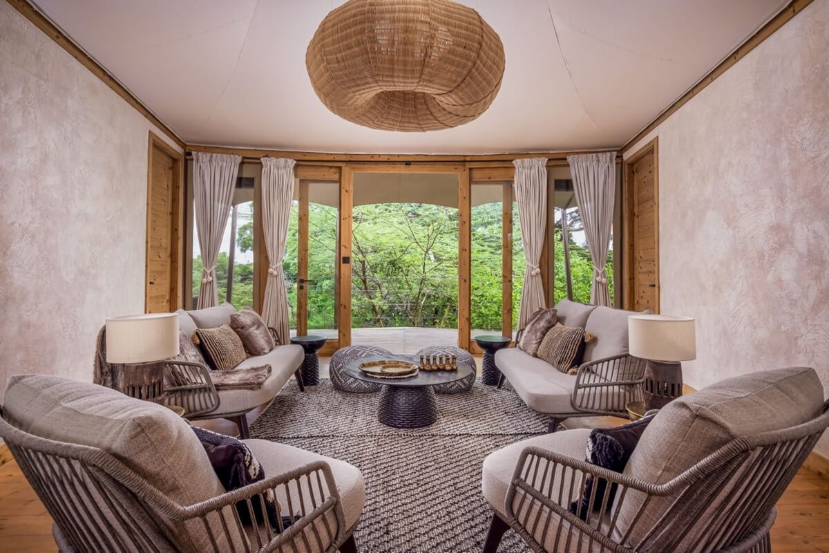 Family Tent Lounge at Marriott Maasai Mara