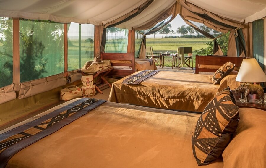 Family tent in governor's camp Masai Mara