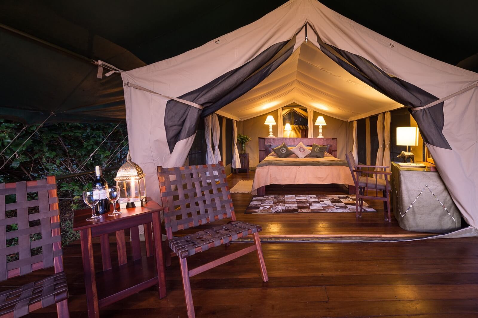 Exterior of Little Governor's camp Masai Mara