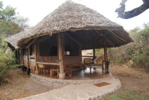 Exterior view of Elewana tortilis camp Amboseli 
