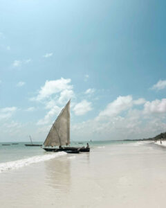 Zanzibar beach during the dry season considered as one of the best time to visit Tanzania. 