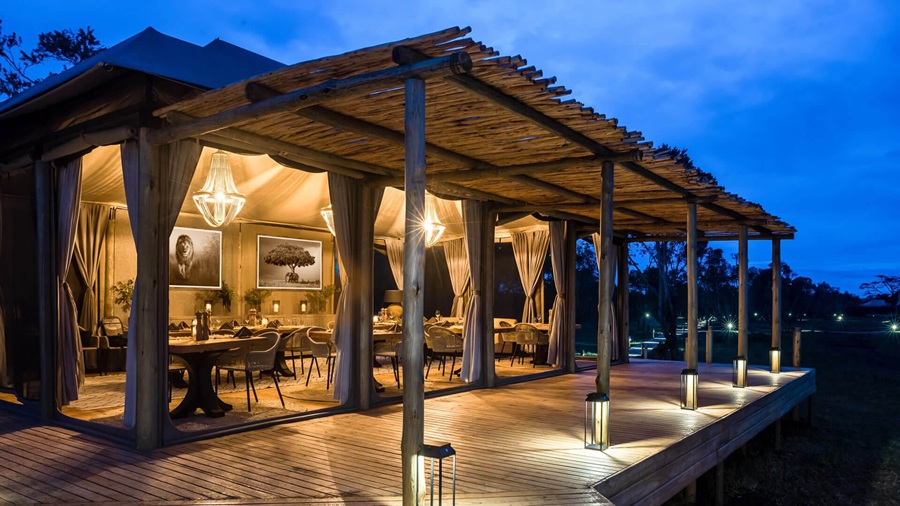River camp in Ol Pejeta Conservancy
