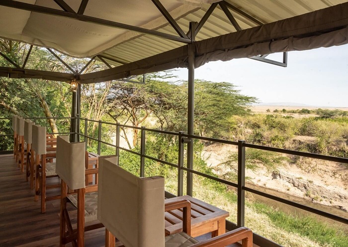A view of Maasai from inside Ilkeliani Camp