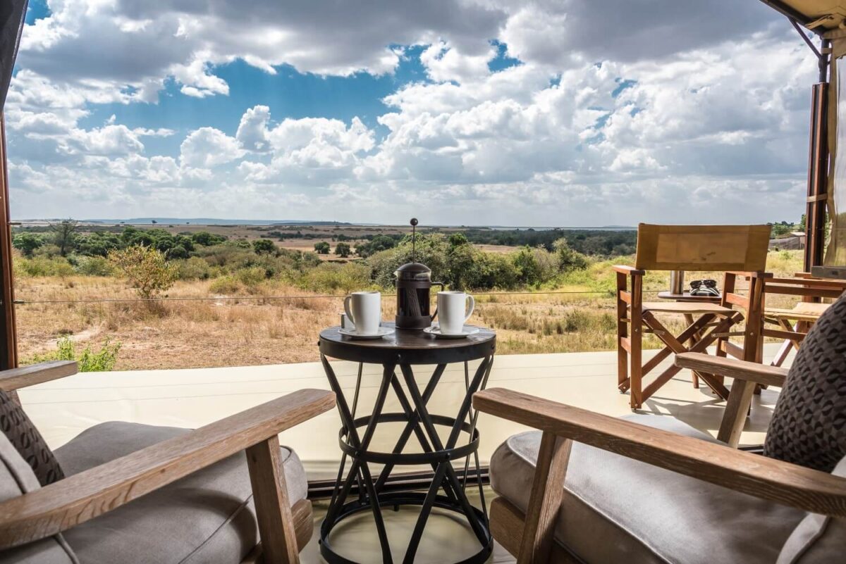 Views of Maasai Mara from Entim Mara Camp