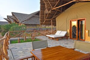 Kiboko River camp in Tsavo East National Park